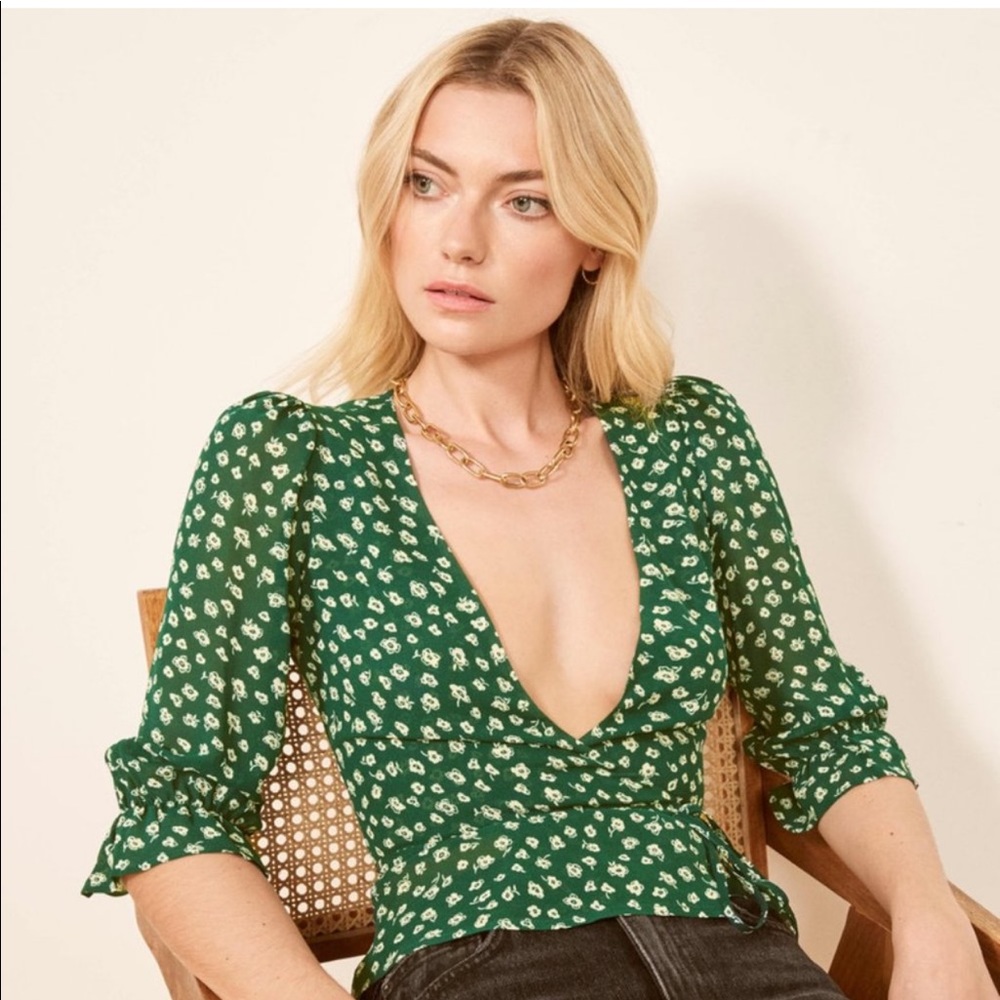 Reformation Emma Wrap Top